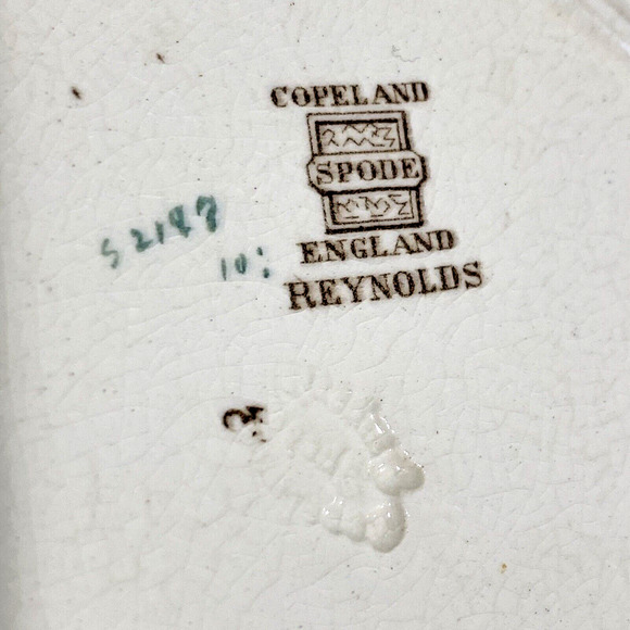 Reynolds Spode Copeland Fine Bone China Floral Bread & Butter Plates (4) FLAW - Picture 6 of 8